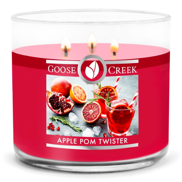 Apple Pom Twister 3-Docht-Kerze 411g