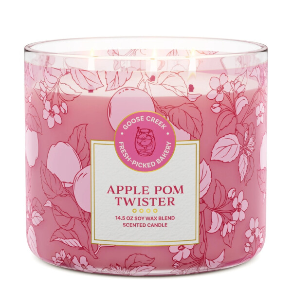 Apple Pom Twister 3-Docht-Kerze 411g
